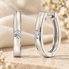 1.80 Ct White Round Cut Diamond 925 Sterling Silver Earring Stud Earring picture