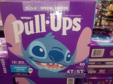 Huggies Boys Lilo & Stitch Pull-Ups 4t 5t- 60 Count-$49.99 for 1 box- SHIPS FREE picture