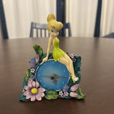 RARE Retired Disney Direct Tinker Bell Desk Clock Works picture