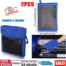 2Pcs Car Wash Gloves Microfiber Clay Bar Towel Detailing Cleaning Cloth Rag Mitt picture