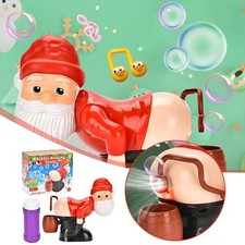 Santa Claus Bubble Maker Toy Funny Automatic Fart Bubble Machine w/ Light Music picture