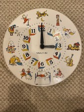 Vintage Toddle Time Nursery Rhymes Electric Clock 1960's Kids Children's Clock picture