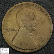 1909 S VDB Lincoln Wheat Copper Cent 1C picture