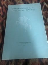 Independence For The Lithuanian Nation 1918 A Case For Sovereignty WWI Scarce VG picture