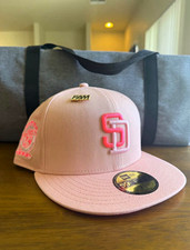 New Era 59FIFTY San Diego Padres Tony Gwynn Pink 1969 Patch Cap 7 1/4 picture