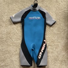 Men’s O'Neill Bob Lapoint Comp Shorty Wetsuit Size Large  Blue/Gray MPN 42801 picture