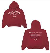 Bruno Mars Hoodie The Romantic Tour 2026 Concert Merch Reprint picture