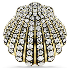 Swarovski Idyllia brooch Shell, white, with a golden finish picture