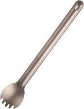 Ultralight Long Handle Titanium Spork Camping Hiking Backpacking Tableware picture