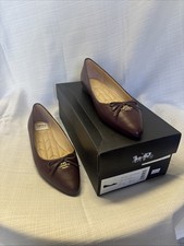 Coach Annabel Leather Balle Shoes Dark Cranberry Size 7 NWT picture