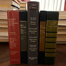 Lot of 5 Reader’s Digest Condensed Books- Vintage Decorator Display Hardcovers picture
