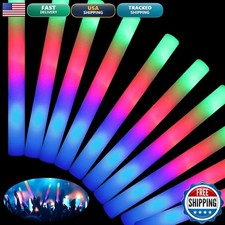 HONLYNE 46 PCS Foam Glow Sticks LED 3 Modes Party Pack picture