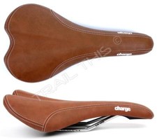 Charge Spoon Bike Saddle Brown CrMo Rails Pressure Relief Lightweight Road MTB  picture