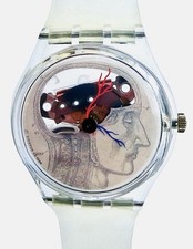 Swatch Watch TICKING BRAIN GK247 Hand Signed By Jo Whaley Rare Swiss Made Quartz picture