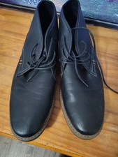 Varese Gobi II men's size 14 black faux leather chukka boots picture