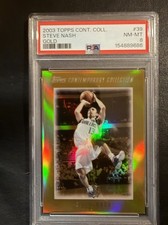 Topps 2003-04 Contemporary Collection Steve Nash GOLD 24/25 PSA 8 *RARE picture