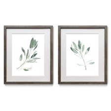 Renditions Gallery Simple Sage II Framed Artwork Set, Peaceful Botanical Art,... picture