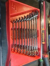 Snap-On 10 Pc 12-Point SAE Flank Combination Wrench Set SOEX710 5/16-7/8 picture