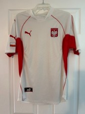 Season 2002-2004 Poland Football/Soccer Home Jersey-Used, In Great Condition picture