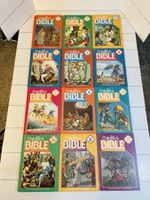 VINTAGE The Children's Bible Golden Books 1981 Complete Set 1-12 Hardcover picture