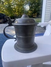Vintage John Somers Pewter Lidded Tankard Beer Stein Mug Brazil JS x MG picture