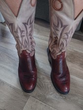Tony Lama Style 4830 Sunset Renegade Buckaroos cowboy boots 8.5 woman. wide calf picture