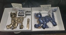 2 i-CYBIE BLUE ELECTRONIC ROBOT DOGS 2001 TIGER / HASBRO TOYS READ picture