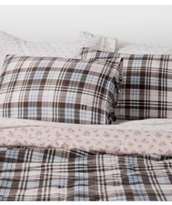 Twin/Twin XL Reversible Plaid Brushed Cotton Comforter Set By Hollister New picture