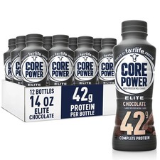 Core Power Elite High Protein Shake, Chocolate, 42g Bottle 12 pack Fast Shipping picture