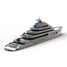 MOC-162171 Super Luxury Large Yacht Model 5671 Pieces Building Kit Gift picture