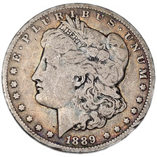1889-O $1 Morgan Silver Dollar-Fine-Free USA Shipping picture