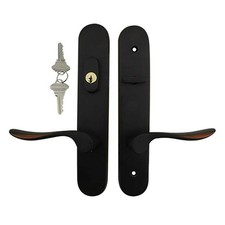 Marvin Door Handle Active Keyed Multipoint Lock Door Handle Dark Bronze Handle picture