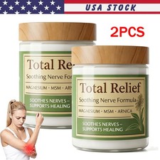 2X Total Relief Magnesium Cream, Nerve Relief Magnesium Soothing Cream 4.2 oz US picture