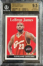 Pop 1 of 2💎2008-09 LeBron James TOPPS RETRO 1958-59 VARIATIONS #23 BGS GEM 9.5 picture