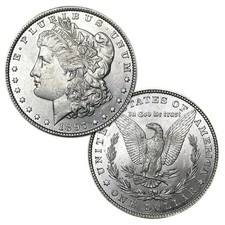 1897 P Morgan Silver Dollar $1 Brilliant Uncirculated BU 90% Silver picture