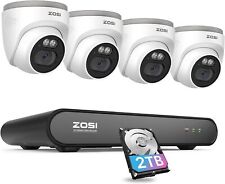 ZOSI 8CH 4MP 3K NVR 2.5K PoE Security IP 24/7 Reocrd Camera System 1 Way Audio  picture
