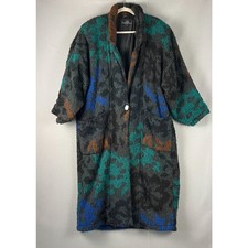 Vintage Carlisle Couture Long Sweater Coat Womens Medium Chunky Artsy Heavy 80s picture