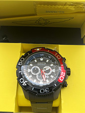 Invicta TI-22 Kaiju 49490 Men’s 65mm Titanium Chronograph Black & Red Watch picture