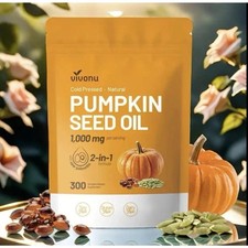 Vivonu Pumpkin Seed Oil 1000mg with Saw Palmetto 300 Softgels picture
