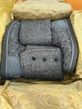 Ugg BOOTS Lattice Cardy 3066 Gray Knit Fold Over Boot - new in box women size 8 picture