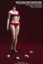 1/6 Seamless Female Body Action Figure Small Bust Tbleague Phicen Pale For 12in picture