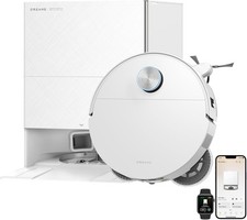 DREAME X60 Ultra White 3.13in Ultra-Thin Robot Vacuum Mop|Certified Refurbished picture