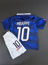 KIDS France Home Mbappe #10 2026 Football Soccer Jersey & Shorts Kit Blue picture