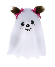 Monchhichi 242092 Girl Plush Doll  7-inch with Ghost Costume - New/Sealed picture