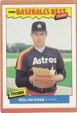 1986 FLEER BASEBALL'S BEST SLUGGERS VS PITCHERS NOLAN RYAN #30 ASTROS NMMT *INV picture