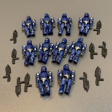 10 Mega Bloks Halo UNSC Siege Bike Reap-X 97116 NAVY BLUE SPARTAN CIO Figures picture