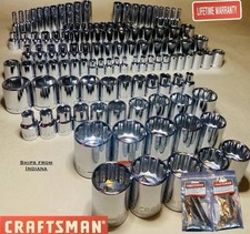 CRAFTSMAN 156 pc 1/4 3/8 1/2 Dr SAE METRIC MM 6pt 12pt wrench socket set 164 118 picture