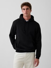 Men’s GAP VintageSoft Relaxed Hoodie XL BLACK Pullover Sweatshirt picture