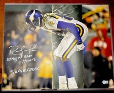 RANDY MOSS Autographed 16x20 Photo with Multiple Inscriptions BECKETT COA picture