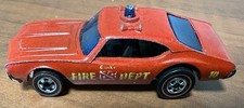 VTG 1969 Hot Wheels Redline Olds 442 Red Fire Dept Chief, Used picture